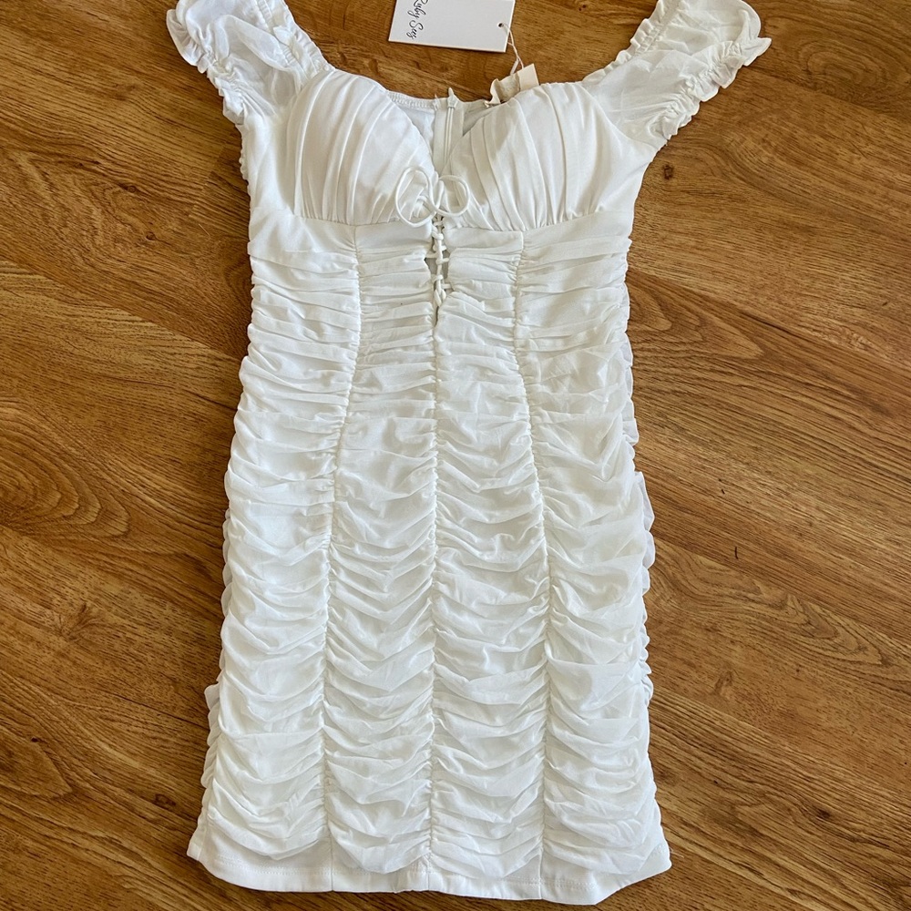 NWT Ruby Sees White Mini Dress US 4